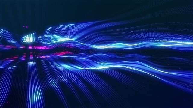 3d render particles background VJ loop Colorful animated motion graphics created specifically for contemporary event presentations. Vivid digital animations with energetic effects designed to enhance