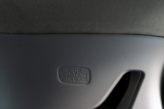 SRS Side Curtain Airbag in a Car