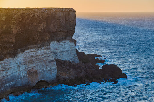 Cliff Overlooking the Great Australian Bight Marine Park in Nullarbor