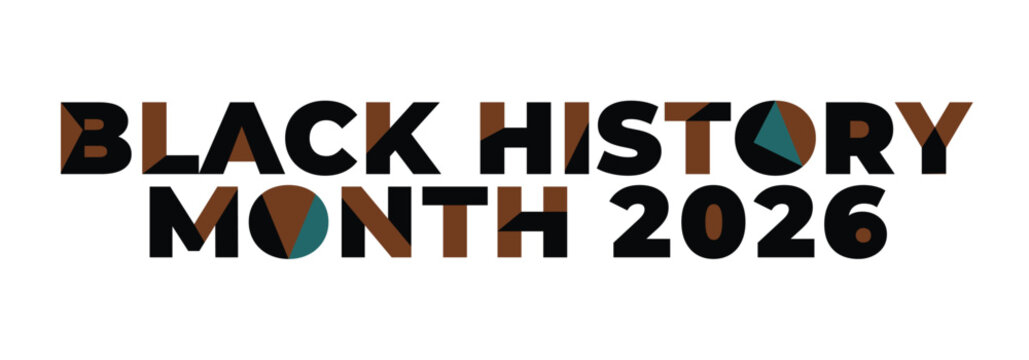 Modern Black History Month 2027, Typography Artwork