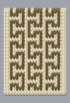 Dise&ntilde;o &eacute;tnico o estampado bicolor.