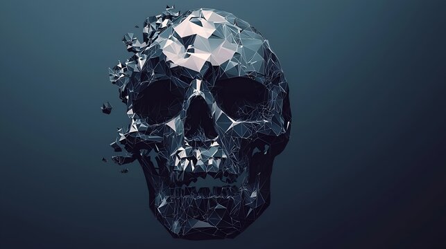 skull on black