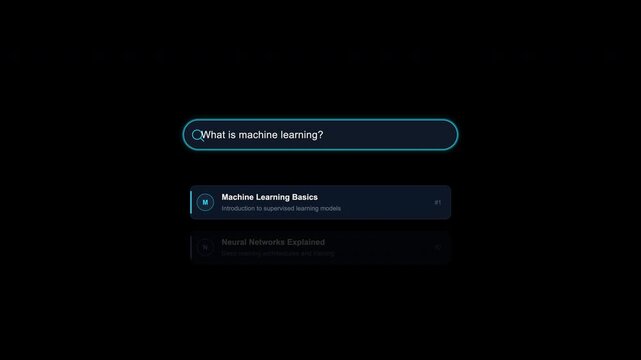 Dark screen with machine learning question. Suitable for technology blogs, educational presentations, and airelated articles to spark curiosity and engagement.
