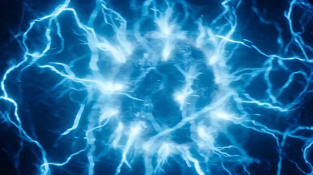 Dynamic electric pulse transformation in blue lightning energy