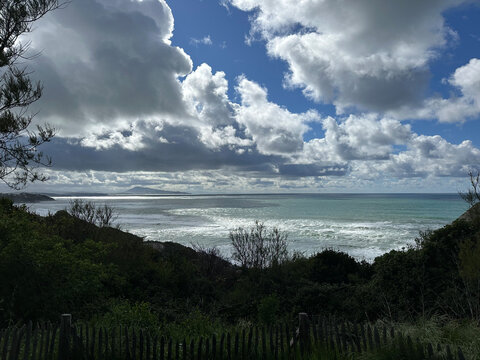Vue sur l'oc&eacute;an depuis Bidart