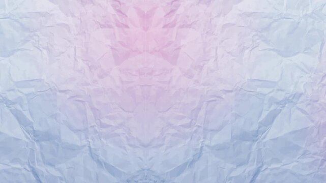 Soft pink and white crumpled fabric texture with subtle folds and creases