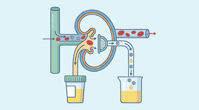 Creatinine Kidney Filtration Process