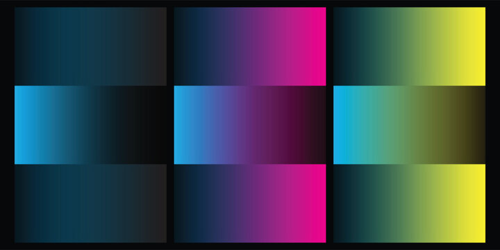 Color gradient palette with squares