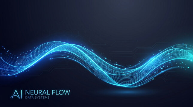 Modern AI Technology Abstract Background