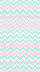 A pastel-colored chevron pattern on a white background