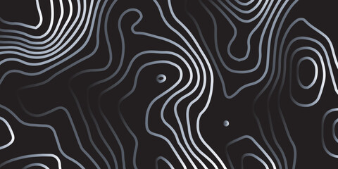 abstract white luxury topographic line Background of the topographic map. Topographic map lines, contour background. Geographic abstract grid. © MOHAMAD