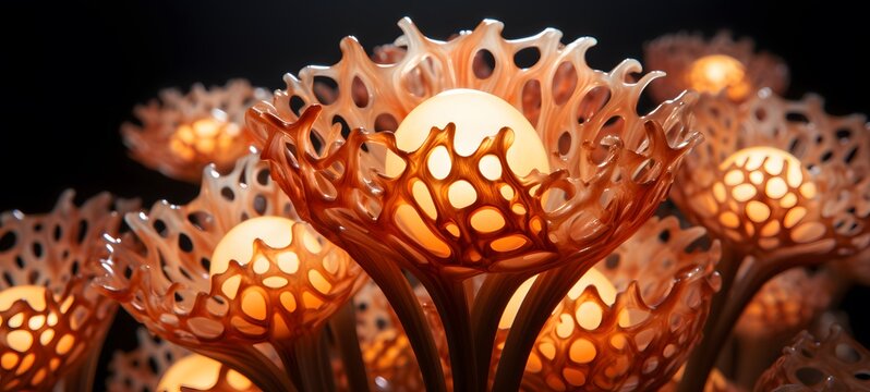 rafflesia arnoldii shaped matchstick carving,generative AI