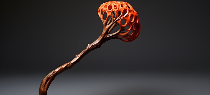 rafflesia arnoldii shaped matchstick carving,generative AI