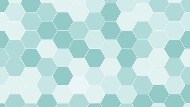 Pastel Blue Hexagon Geometric Background with Minimal Honeycomb Pattern, Abstract Hexagonal Tile Texture for Modern Technology, Healthcare, Corporate and Digital Wallpaper