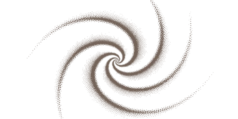 Abstract dynamic halftone dotted spiral optical illusion vortex for modern template layout background vector illustration. © Design House