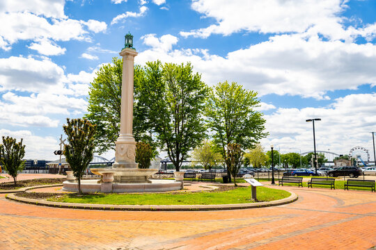 Dillon Memorial in LeClaire Park Davenport Iowa
