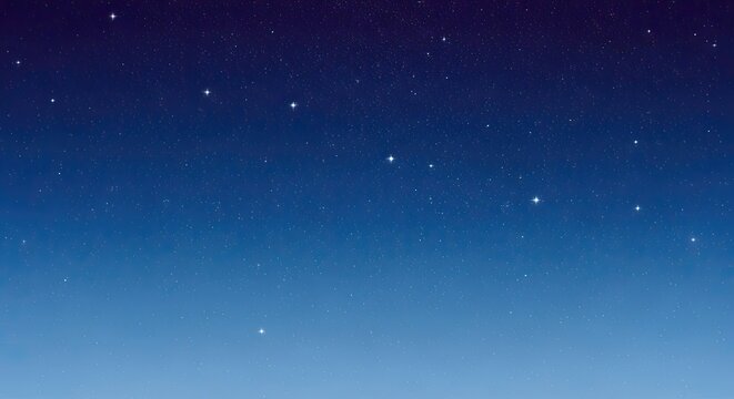 Starry night sky texture background with dark blue and white stars