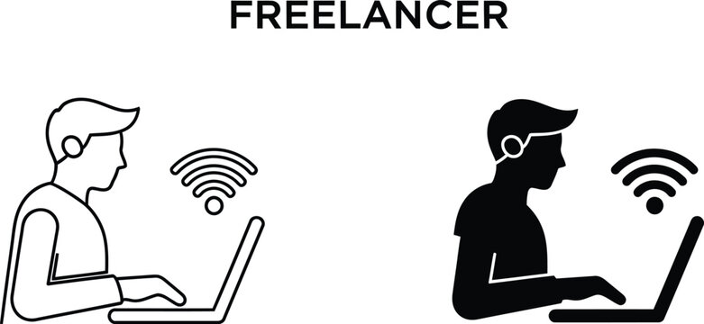 Freelancer lifestyle and work concepts