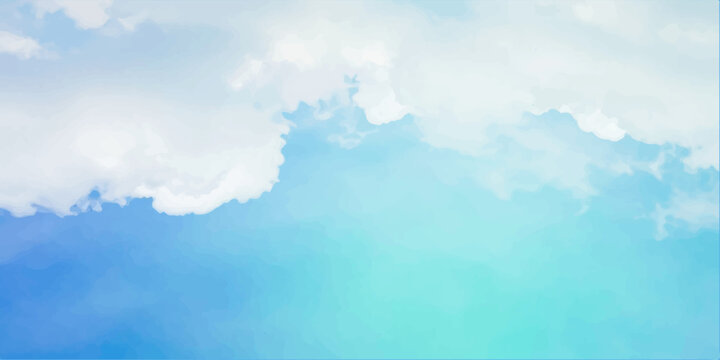 wandering through the endless beauty of the soft blue sky and peaceful white clouds