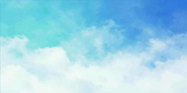 wandering through the endless beauty of the soft blue sky and peaceful white clouds