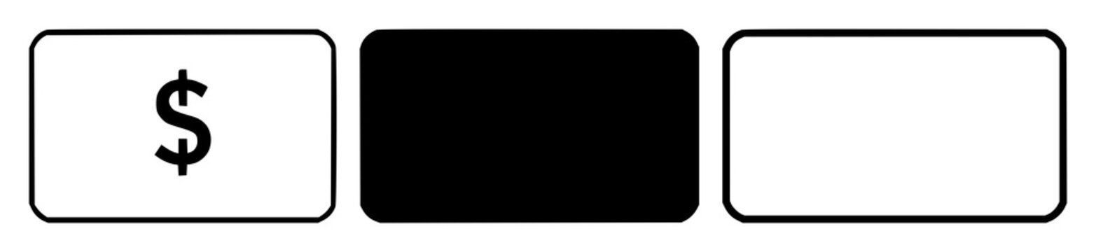Loyalty rewards card icons set with solid black icon against white background featuring loyalty, rewards, card with minimalist and line art