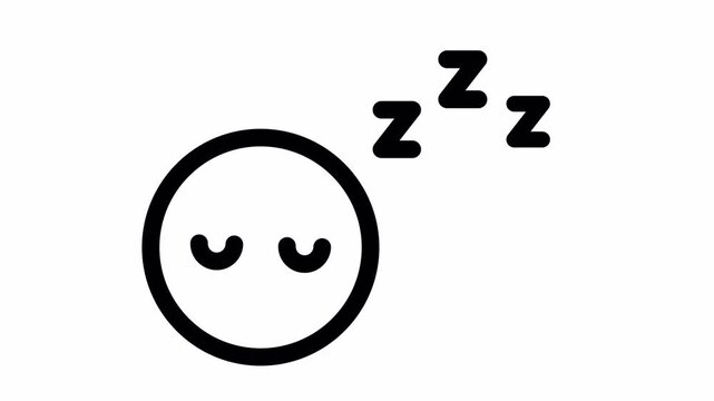 sleep emotion animated. deep sleep ZZZ animation