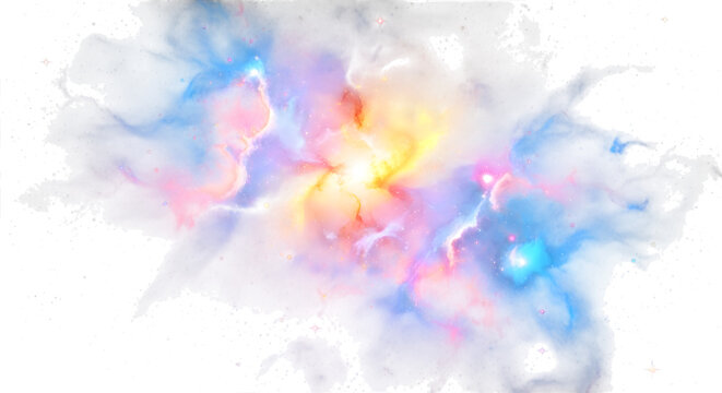 Colorful abstract cloud explosion