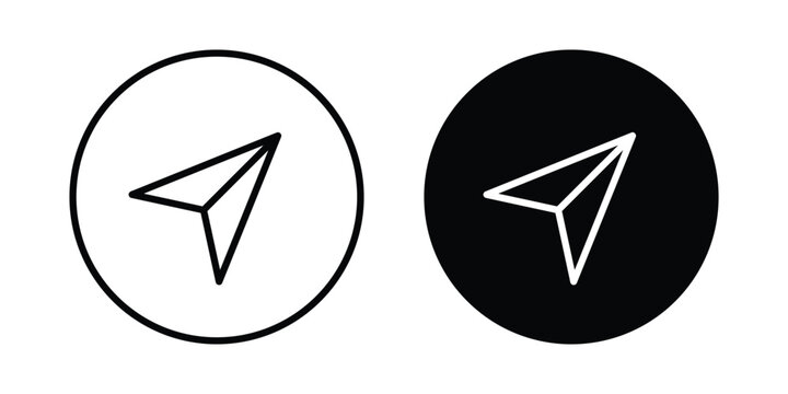 send Message icon editable vector. Solid and line icons.