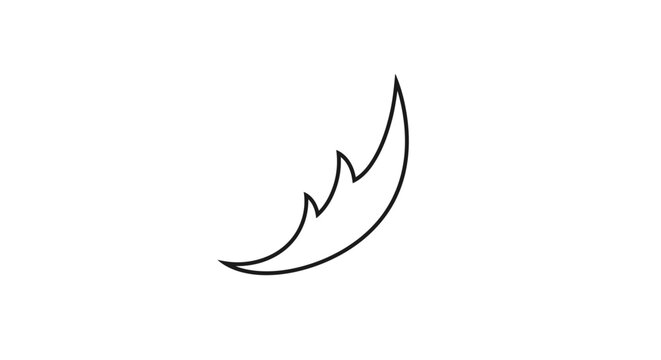 Black line drawing of a claw.