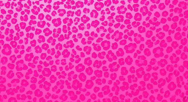 Seamless hot pink leopard print pattern