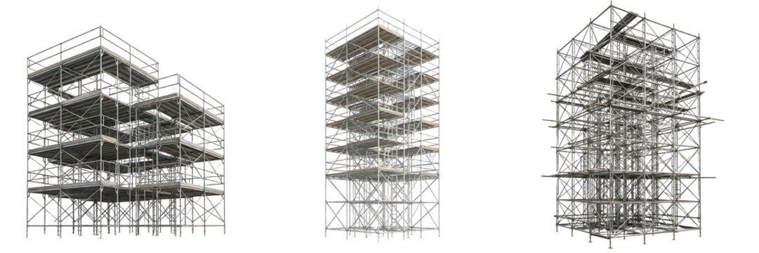 set of structural steel detailing  on withe background PNG photo stock''