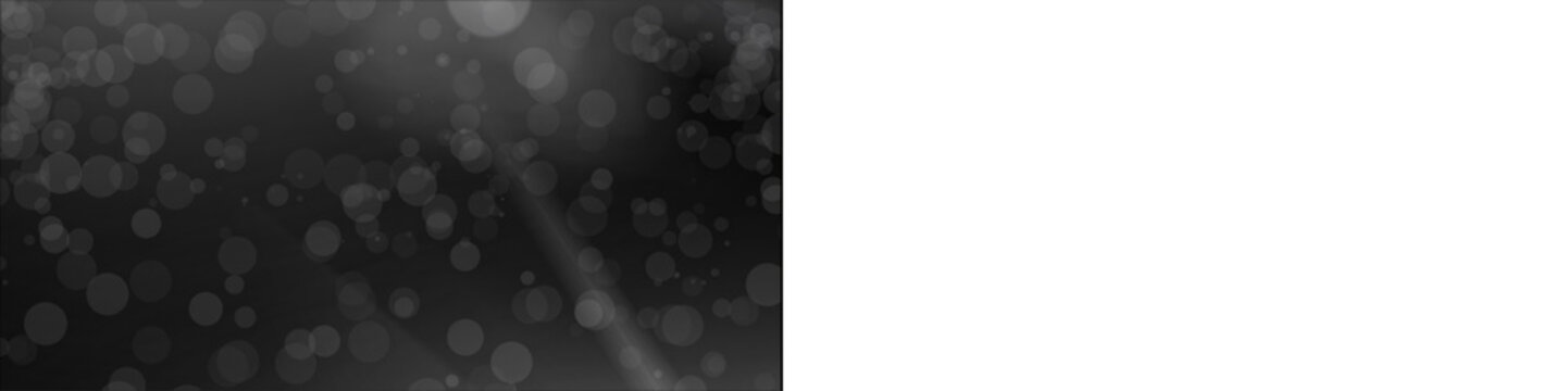 Abstract blurry bokeh lights and sun rays overlay effect on dark background, festive overlay.