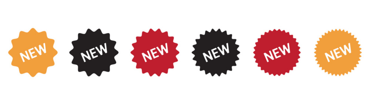 New Arrival Tag Icons Set