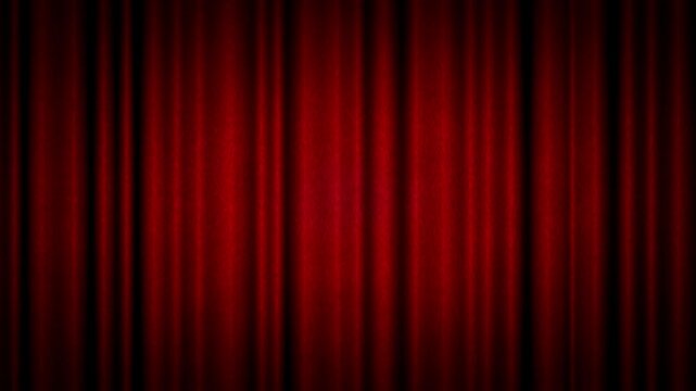 Classic Red Velvet Theater Curtain Background Seamless Loop 4K