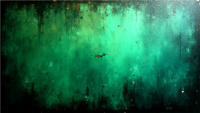 Vector Abstract textured artwork featuring blended tones in dark green hues evokes mood and depth.