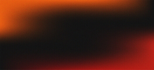 Abstract Orange and Red Grainy Gradient Background with Dark Vignette and Retro Film Noise Texture © Talib