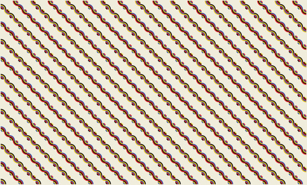 Seamless Bauhaus Concentric Quarter Circle Arc Pattern