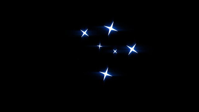 Twinkle star glitter sparkle Dynamic Glitter Star Motion Graphics,star sparkle vector , glowing light effect,4K twinkle star animation video, black background