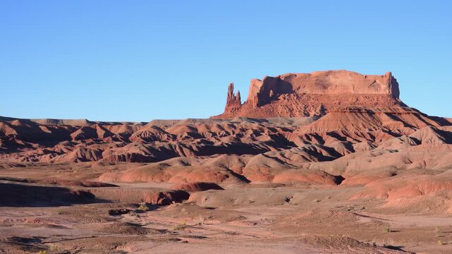 Round Rock, a prominent geological formation situated in Apache County, Arizona