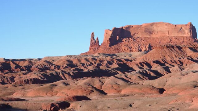 Round Rock, a prominent geological formation situated in Apache County, Arizona