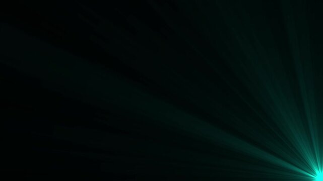 Abstract background with White and teal light beams shining from opposite corners. Glitter, shiny, bright, flare footage Isolated light rays animation, cc light rays on cc star bust .