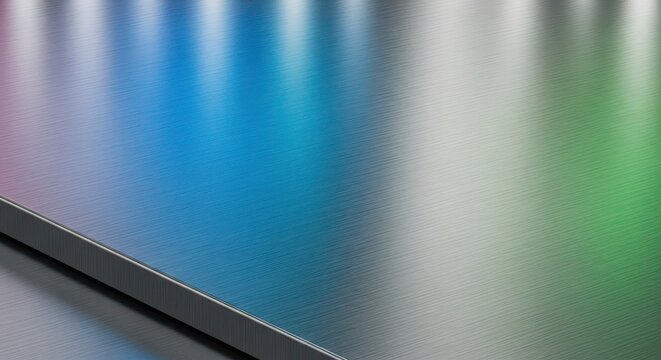 High resolution seamless brushed metal surface texture creating a sleek, cool industrial backdrop perfect for technical presentations and modern design, chrome, plate, silver
