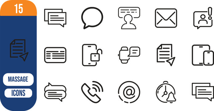 digital communication message notification technology alert icons, chat, email, phone, mobile, notification, user, document, alarm, smartwatch