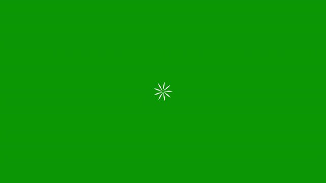 Glitter loop able motion graphic fireworks line spark burst animation, firework burst circle animation, ellipse burst explosion, energy burst, puff of smoke, and glowing ellipse on green screen.4k