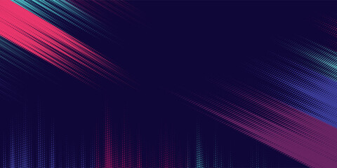 neon background brush game blue pink purple banner abstract paint stain vintage modern car wrap sticker, vector. © Hery