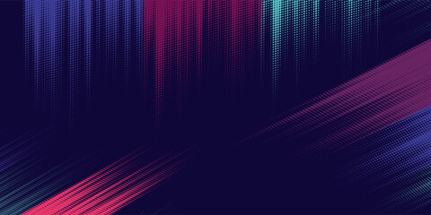 neon background brush game blue pink purple banner abstract paint stain vintage modern car wrap sticker, vector. © Hery