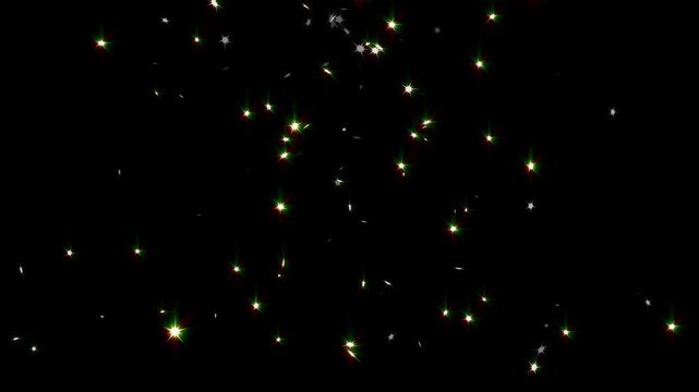 Magic sparkles glitter line stars, magic dust, pixie dust path on black screen, glitter stars background overlay, luxury white glitter sparkles line trail, 4k.