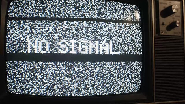 Vintage TV, No Signal, Static Screen, Retro Television, Old Monitor