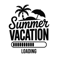 Obraz premium summer vacation t-shirt design vector