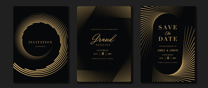 Premium invite vector template